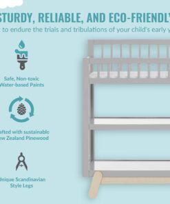 Dream On Me Hygge Changing Table in Pebble Grey Oak, Greenguard Gold & JPMA Certified, Comes with Safety Belts & 1” Changing Pad, Easy to Clean, Safe Wooden Furniture 12 71dhox4FIrL