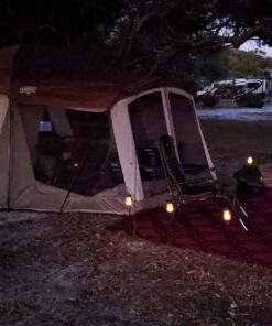 Wenzel Klondike 8 Person Water Resistant Tent with Convertible Screen Room for Family Camping Grey/Taupe 51 71diJuUJhL