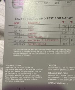 Taylor Stainless Steel Candy Deep Fry Food Cooking Kitchen Analog Thermometer, 12 Inches Traditional 24 71dja0LoChL