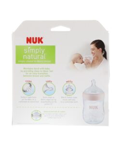 NUK Simply Nautral Baby Bottle, Pink, 5 Ounce (Pack of 2) 5 Ounce (2 Pack) 7 71djhRekcaL