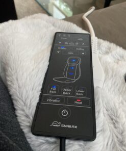 Snailax shiatsu Neck & Back Massager with Heat, Full Back Kneading Shiatsu or Rolling Massage, Massage Chair pad with Height Adjustment, Back Massager for Neck and Shoulder Black SL-233 39 71dk34djC9L