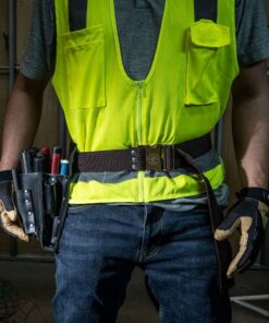 Klein Tools 5225 Tool Belt, Adjustable Electrician Belt is 2-Inch Wide, Adjusts for 48-Inch Waist,Brown Brown 22 71dk40U rvS