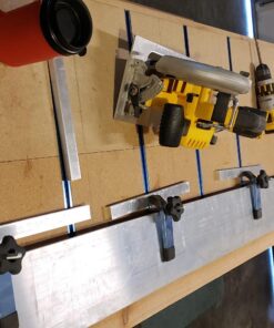 POWERTEC 71168 T-Track Hold Down Clamp for Woodworking, 5-1/2” L x 1-1/8” W, 2 Pack 5-1/2" Hold Down Clamp 32 71dkgwsV7EL