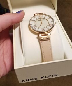Anne Klein Women's 10/9918RGLP Rose Gold-Tone Watch with Leather Band 33 71dkmpCd17L