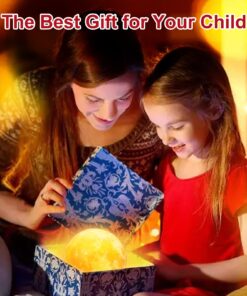 ZHOPPY Moon Lamp, 4.8Inches 16 Colors LED Night Light 3D Printing Moon Light with Stand & Remote/Touch Control and USB Rechargeable, Moon Light Lamps for Kids Friends Lover Christmas Gifts 4.8in Multi-colored 11 71dmbHvvmZL