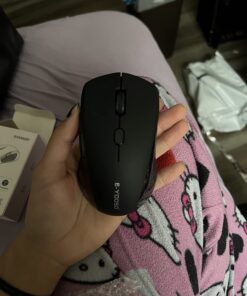 E-YOOSO Wireless Mouse, USB Cordless Computer Mouse, 18 Months Battery Life, 6 Button Wireless Mouse, 5 Adjustable DPI, 2.4G Portable Wireless Optical Mice for Windows, Mac, Linux, Chromebook(Black) Black 17 71dn0ZHoPgL