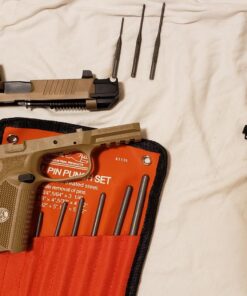 Grip 9 pc Roll Pin Punch Set - Gunsmithing, Automotive, Watch Repair, Jewelry, Crafts - Roll-Up Storage Pouch Included 18 71dnA23xDL