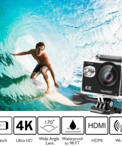 Alternative view of AKASO EK7000 4K30FPS 20MP Action Camera Ultra HD Underwater Camera 170 Degree Wide Angle 98FT Waterproof Camera Support External Microphone Black