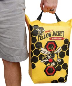Morrell Yellow Jacket Weather Resistant Portable Final Shot Hunting Crossbow and Compound Bow Discharge Archery Bag Target with Carry Handle, Yellow 1 Pack 13 71dnO cSbyL