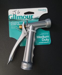 Gilmour Full Size Zinc Pistol Grip Nozzle with Threaded Front, Silver (857302-1001) 1 34 71dniq7VGHL