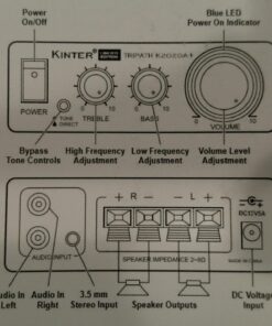 Kinter K2020A+ Limited Edition Original Tripath TA2020-020 Class-T Hi-Fi Audio Mini Amplifier with 12V 5A Power Supply Black 66 71doN1p5meL
