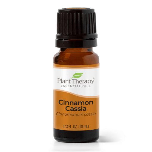 Plant Therapy Cinnamon Cassia Essential Oil 10 mL (1/3 oz) 100% Pure, Undiluted, Therapeutic Grade