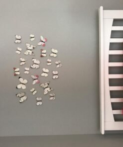 Amaonm® 60 Pcs 5 Packages Beautiful 3D Butterfly Wall Decals Removable DIY Home Decorations Art Decor Wall Stickers & Murals for Babys Bedroom Tv Background Living Room (White2) White2 29 71doSQcnffL