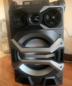 Pyle 500 Watt Outdoor Portable BT Connectivity Karaoke Speaker System - PA Stereo with 8" Subwoofer, DJ Lights Rechargeable Battery Microphone, Recording Ability, MP3/USB/SD/FM Radio - PWMA325BT 29 71dpNPSHRkL