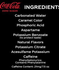 Coke Zero Sugar Diet Soda Soft Drink, 7.5 fl oz, 10 Pack 7.5 Ounce Can (Pack of 10) 14 71dpSLqPXyL