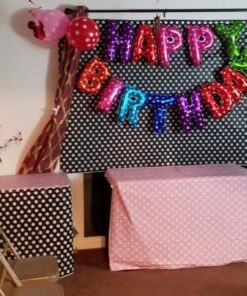 Unique Industries Dotted Rectangular Plastic Table Cover, 54" x 108", Light Pink 17 71dpUc7aAiL