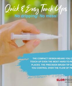 Slobproof Refillable Paint Brush Pens 2 in 1 Pack. Convenient Touch-Up with Easy To Use Syringes, Fillable Solution for Precision and Ease in Paint Touch-Ups. Ideal for Home, Wood 2 Count (Pack of 1) 18 71dpoB6oTL