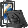 Herize Samsung Galaxy Tab A8 Case 10.5 Inch 2022 SM-X200/SM-X205/SM-X207 with Screen Protector Pencil Holder | Heavy Duty Durable Protective Case W/Stand Hand Shoulder Strap for Galaxy Tab A8 Black 34 71dpypSMmpL