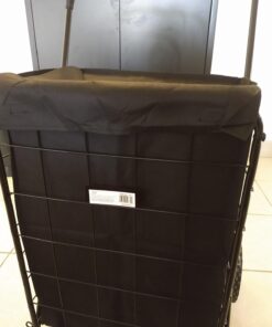 Folding SHOPPING CART LINER insert WATER PROOF with cover in 3 Color (Liner Only) (Black) Black 5 71dqCHLGStL