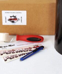 FatMat Self-Adhesive Black Butyl MegaMat Sound Deadener Bulk Pack with Install Kit - 50 Sq Ft x 70 mil Thick 3 71dqFUTELQL