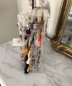 TheJD Foldable Acrylic Earring Screen Stand Holder - Upto 144 Pairs Earring Display Showcase Folderble Stand 34 71dqJIn0RfL
