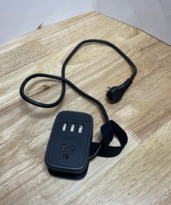 NTONPOWER Travel Power Strip with USB Ports, Portable Small Power Strip with 3FT Wrapped Flat Plug Extension Cord, 2 Outlets 3 USB Ports, Non Surge Protector for Cruise Ship Hotel Black 2 Outlets 3 USB-A 1 Pack 78 71dqMQfTBML