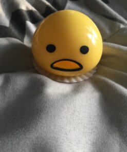 Cute Yellow Round Sucking & Vomiting Lazy Egg Yolk Vent Stress Tricky Game Relief Toys by Juicart 19 71dr2niIkHL