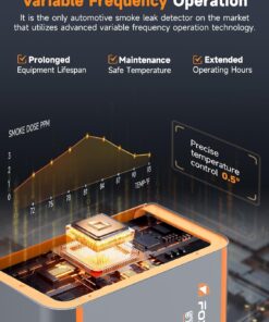 FOXWELL ST201 Automotive Smoke Machine Built-in Air Compressor, EVAP Vacuum Exhaust Engine System Pipe Diagnostic Tester, High Pressure Smoke Leak Detector for Car Motorcycle Truck 27 71drVemz5L