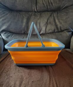 ustFlexWare Collapsible Sink with 2.25 Gal Wash Basin for Washing Dishes and Person During Camping, Hiking and Home 43 71dsklpLRDL