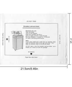 Alternative view of ABuff 20 Pcs Shredder Oil Papers, White 8-2/5 x 6 Inch Cleaning Shredder Lubricant Sheets, More Convenient Lubricant Paper for Paper Shredder, Sharpening & Lubricating Sheets for Home Office