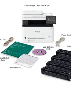 Canon Color imageCLASS MF634Cdw (1475C005) All-in-One, Wireless, Duplex Laser Printer, 19 Pages Per Minute (Comes with 3 Year Limited Warranty), Amazon Dash Replenishment Ready 21 71dtt9aJqCL
