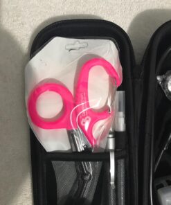 Trauma Shears with Carabiner - Stainless Steel Bandage Scissors for Surgical, EMT, EMS, Medical, Nursing, and Veterinary Use, First Aid Supplies and Accessories, 7.5-inch, Pink 1 Count (Pack of 1) 39 71du0pEfKML