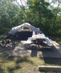 Coleman Red Canyon 8-Person Camping Tent, Weatherproof Family Tent Includes Room Dividers, Rainfly, Adjustable Ventilation, Storage Pockets, Carry Bag, & Quick Setup Black 34 71duFb0KwkL