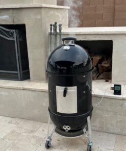 Weber 18-inch Smokey Mountain Cooker, Charcoal Smoker,Black 18" 67 71duNVY8Q2L