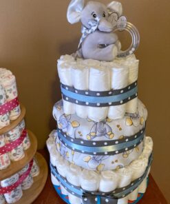 Bearington Baby Lil’ Spout Ring Rattle: 5.5” Plush Gray Elephant Shaker Toy with Soft Plush Fur, Satin Bow, Clear Ring and Moving Beads; Sensory Stimulation for Infants, Makes a Great 5.5 Inch (Pack of 1) 25 71duaTPo3fL