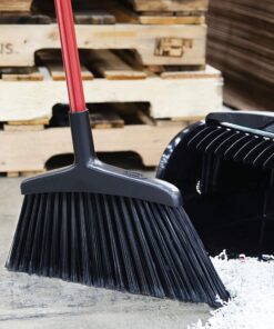 Alternative view of Libman Commercial 997 Wide Commercial Angle Broom, 55" Length, 15" Width, Black/Red (Pack of 6)