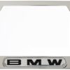 BMW License Plate Frame with BMW Wording (Silver) Silver 36 71dw1WsaLSL