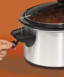 Alternative view of Hamilton Beach 040094922383 33262A Stay or Go Slow Cooker, 6-Quart, Metallic E-commerce Ready Packaging