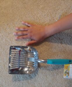 DuraScoop® Premium Multicat Cat Litter Scoop | Solid Metal | Litter Box Tray Pan Sifter Random Color 69 71dwReMOJYL