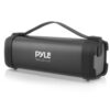 Pyle Wireless Portable Bluetooth Speaker- 100 Watt Power Rugged Compact Audio Sound Box Stereo System with Built-in Rechargeable Battery, 3.5mm AUX Input Jack,FM Radio,MP3 & USB Reader-PBMSQG5, Black 43 71dwd r meL