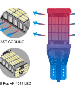 RAYHOO 1000 lumens Extremely Bright 921 912 LED Backup Light Bulbs Canbus Error Free T15 906 W16W socket 45pcs AK-4014 Chipsets, Only For Backup Reverse Lights, Xenon White 6000K, 2pcs 34 71dwszYuMZL