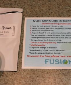 2TBSP Active Organic Milk Kefir Grains Ebook: "Milk Kefir Unleashed" 1 Count (Pack of 1) 38 71dx2kLxYAL