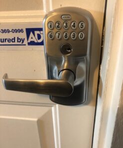 SCHLAGE FE575 PLY 626 ELA Plymouth Keypad Entry with Auto-Lock and Elan Levers, Brushed Chrome Satin Chrome Elan Lever Plymouth Trim 34 71dx9lGjInL