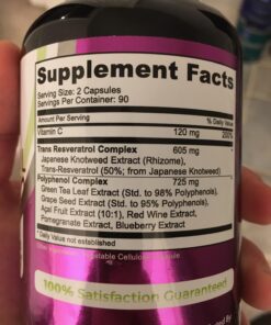 PURELY beneficial RESVERATROL1450-90day Supply, 1450mg per Serving of Potent Antioxidants & Trans-Resveratrol, Promotes Anti-Aging, Cardiovascular Support, Maximum Benefits (1bottle) 34 71dxHFpZsoL 1