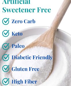Low Carb Foods White Sugar Sweetener Inulin Base | 100% All Natural Ingredients | No Fat & Cholesterol | High Fiber & Protein | Gluten Free | Diabetic Friendly | 8.9 Oz 12 71dxhSPBTEL