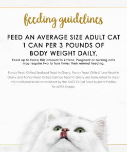 Purina Fancy Feast Grilled Wet Cat Food Seafood Collection in Wet Cat Food Variety Pack - (24) 3 oz. Cans Seafood Variety Pack - 24 Ct. 3 Ounce (Pack of 24) 34 71dxtkWjshL