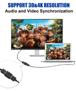 VCE HDMI Coupler HDMI Female to Female Connector 3D 4K HDMI Extension Adapter, 2-Pack 18 71dxv47JfL