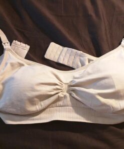 HOFISH 3PACK Full Bust Seamless Nursing Maternity Bras Bralette S-XXL with Extra Bra Extenders & Clips X-Large Blackbeigepink 41 71dxv4JH 2L 1