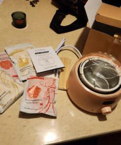 KOTAMU Digital Wax Warmer Kit for Hair Removal At Home for Women Sensitive Skin Brazilian Facial Hair Body with 4 Formulas Hard Wax Beads Target Different Type of Hair Blush 29 71dy96W9YhL