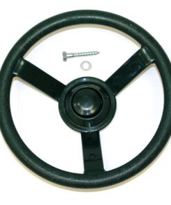 Alternative view of Green Plastic Steering Wheel Swing Set Accessory for Wood Backyard Play Set